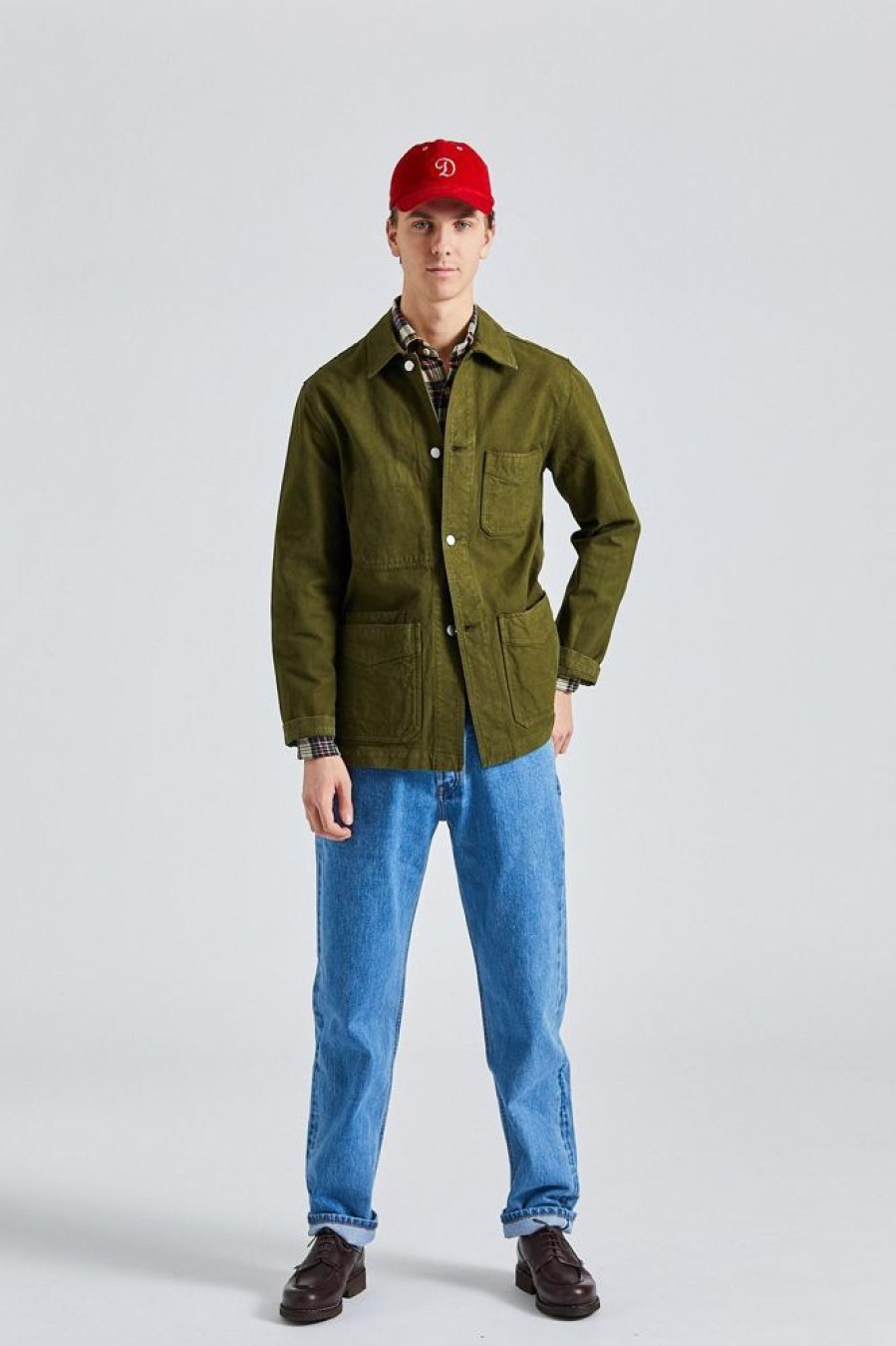 Herre Drakes Jakker | Duck Cotton Canvas Chore Olive