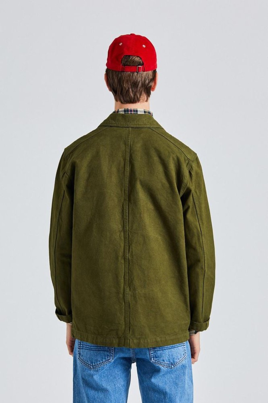 Herre Drakes Jakker | Duck Cotton Canvas Chore Olive