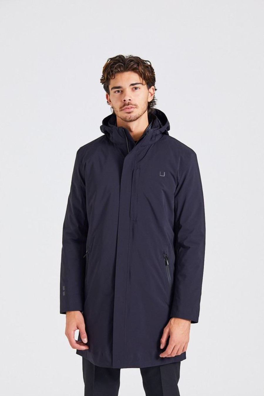 Herre UBR Jakker | Black Storm Coat Black