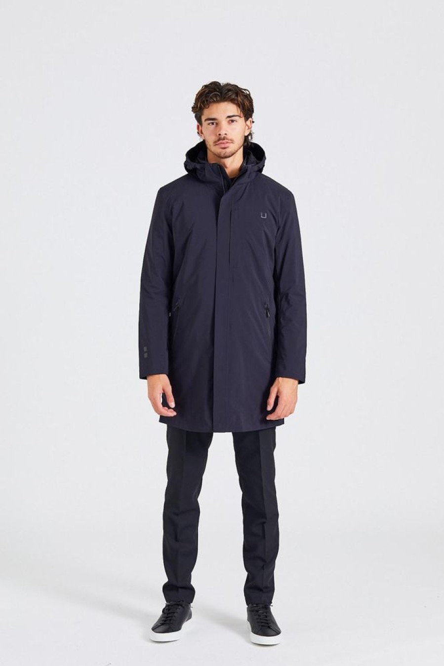 Herre UBR Jakker | Black Storm Coat Black