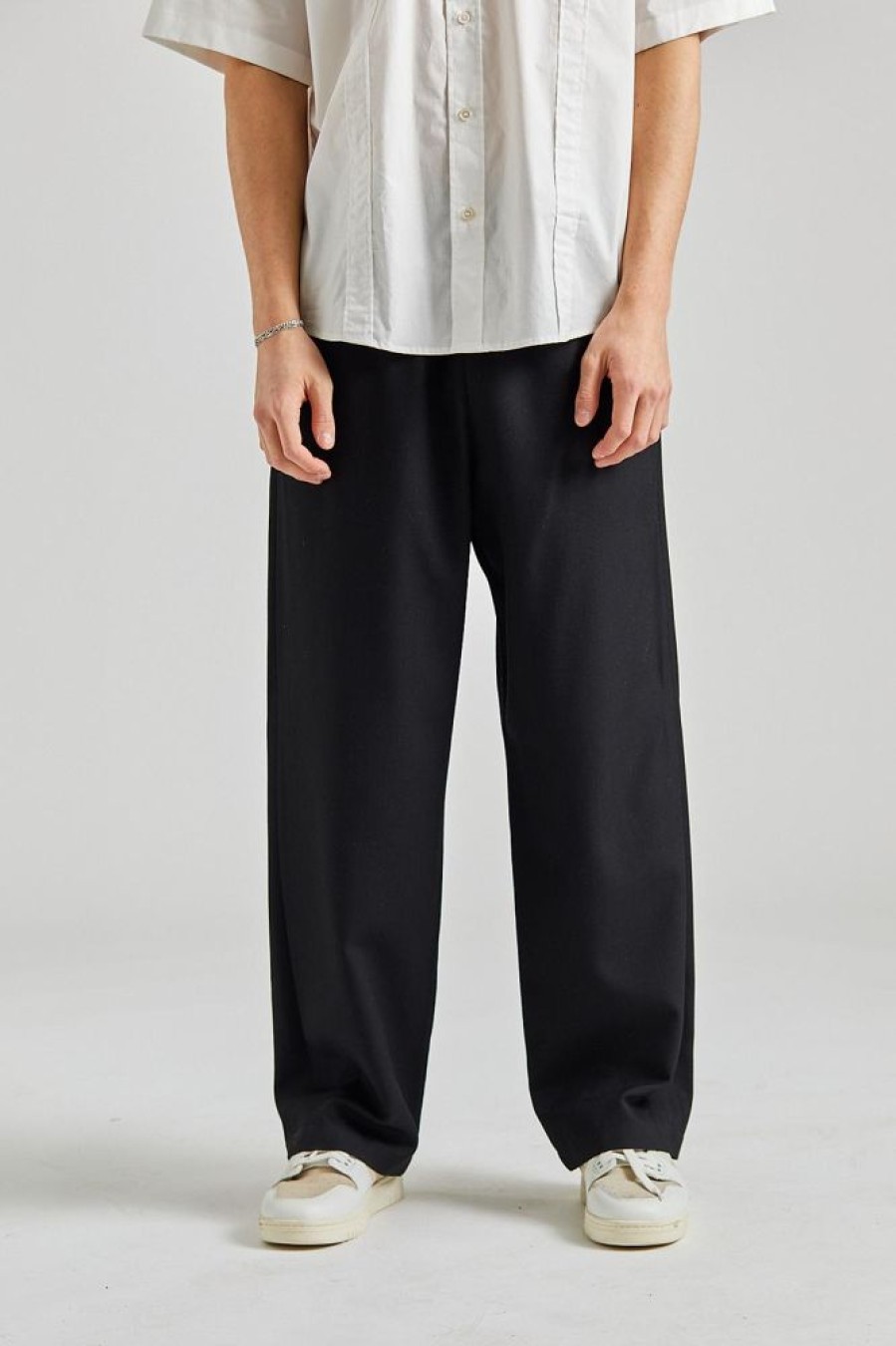 Herre Acne Studios Bukser | Tailored Trousers Black Fn-Mn-Trou000923