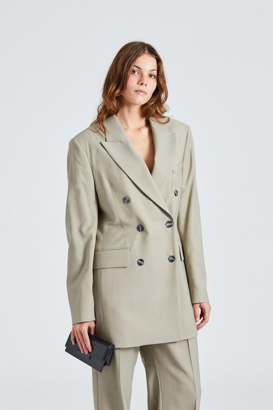 Dame Acne Studios Blazere | Fn-Wn-Suit000501 Dusty Grey