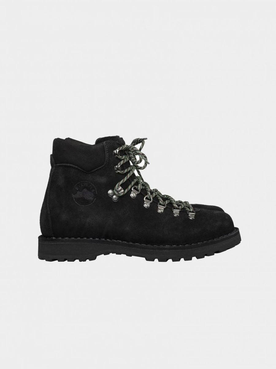 Herre Diemme Vintersko | Roccia Vet Black Suede Shearling