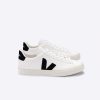 Dame Veja Sneakers | Campo Chromefree Leather Extra White Black