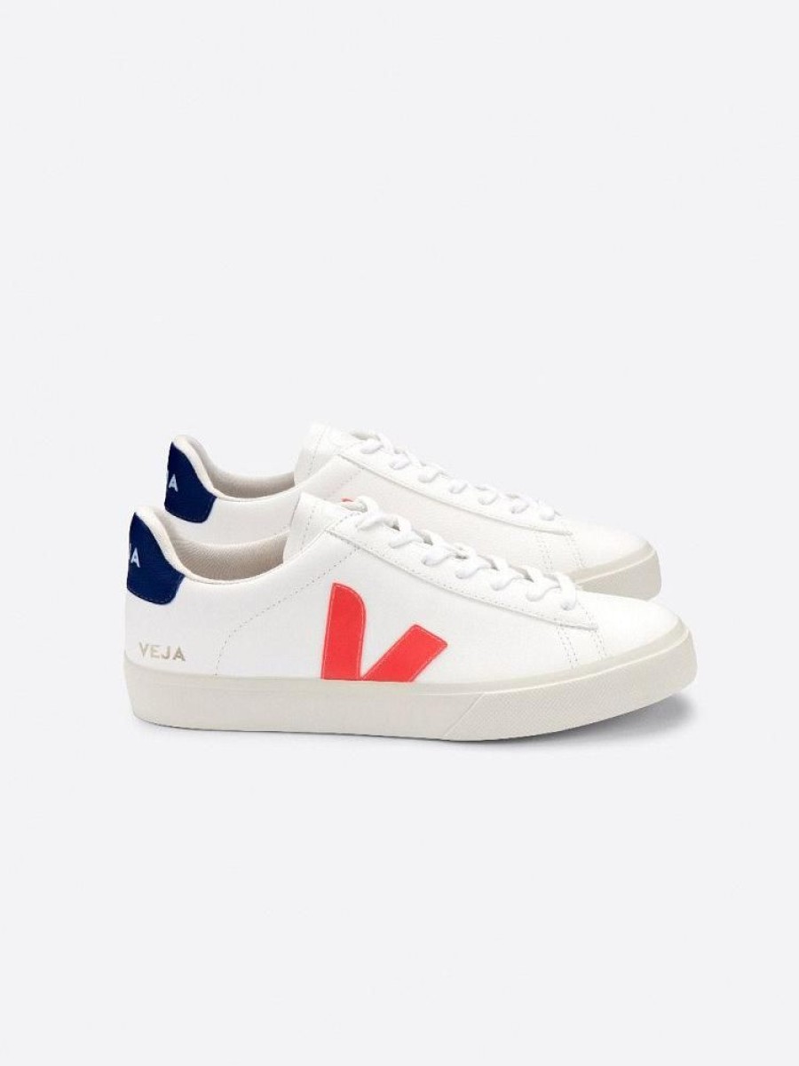 Dame Veja Sneakers | Campo Chromefree Extra White Orange