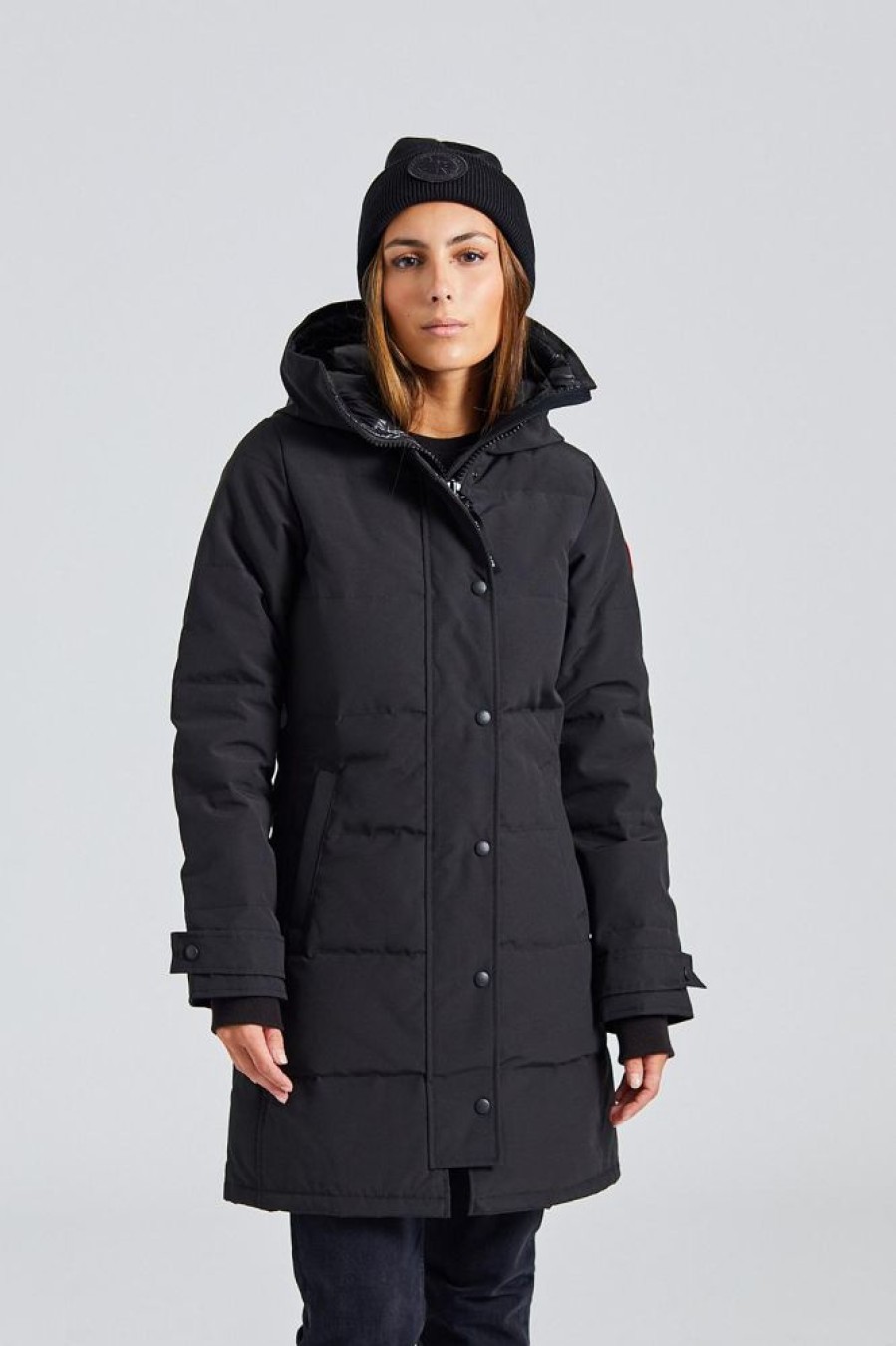 Dame Canada Goose Jakker | Shelburne Parka Black