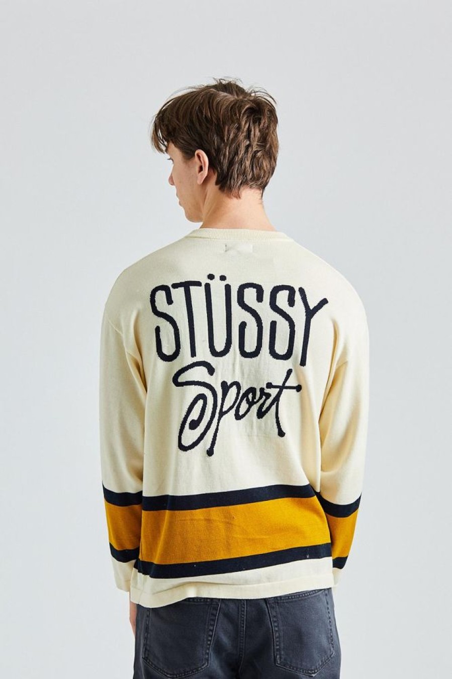 Herre Stüssy Gensere | Hockey Sweater Natural