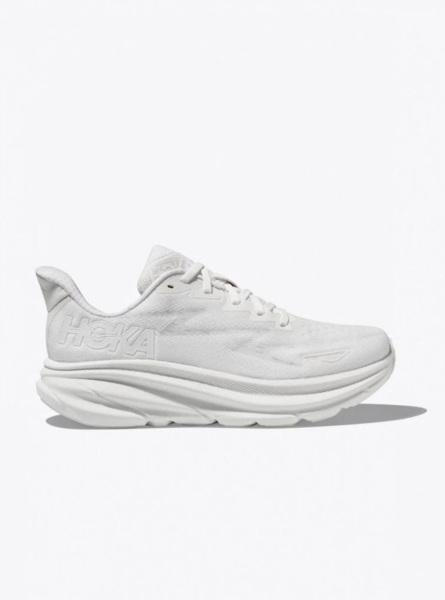 Dame HOKA Hvite Sneakers | W Clifton 9 White/White