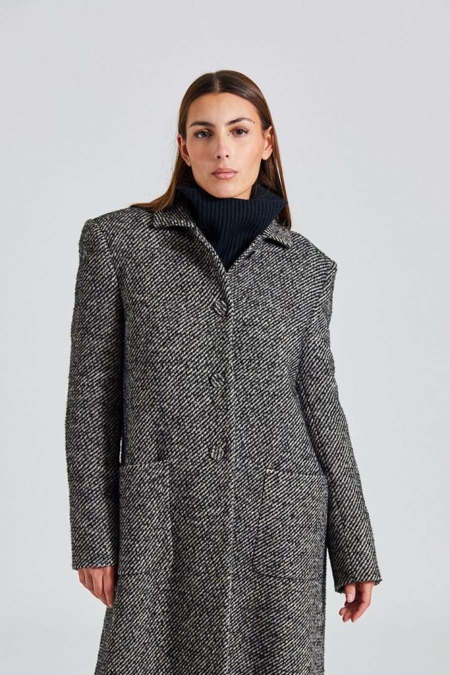 Dame LARDINI Kaper | Zyk Coat Grey