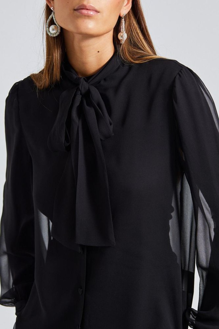 Dame LARDINI Skjorter Og Bluser | Olga Blouse Black