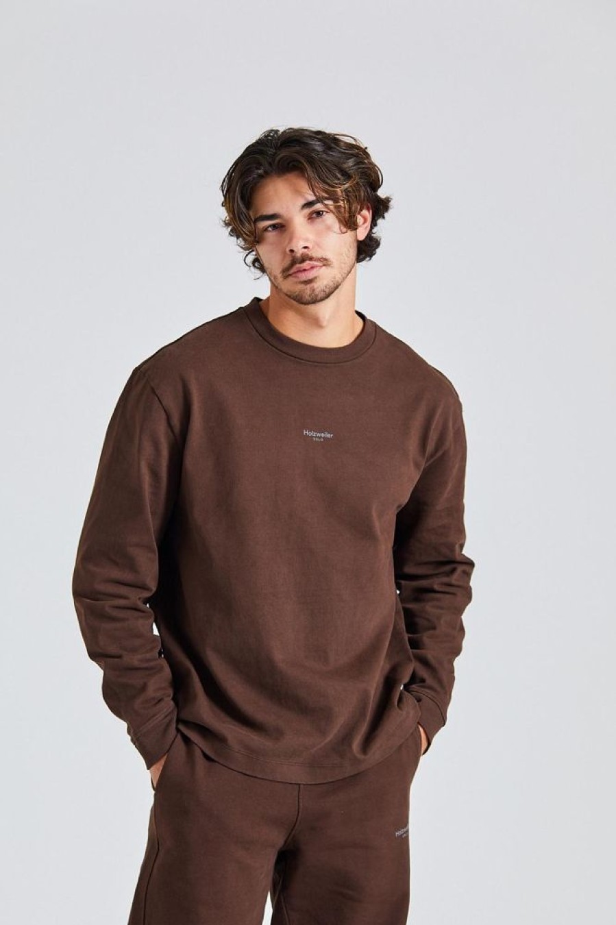 Herre Holzweiler Gensere | Bloom Oslo Crew Dk Brown