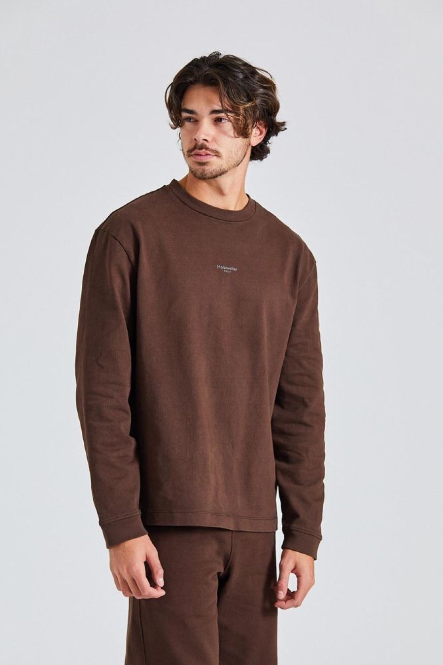 Herre Holzweiler Gensere | Bloom Oslo Crew Dk Brown