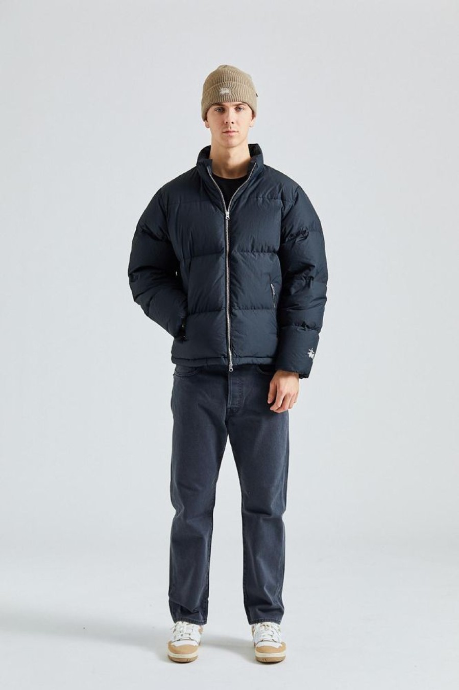 Herre Stüssy Jakker | Nylon Down Puffer Black