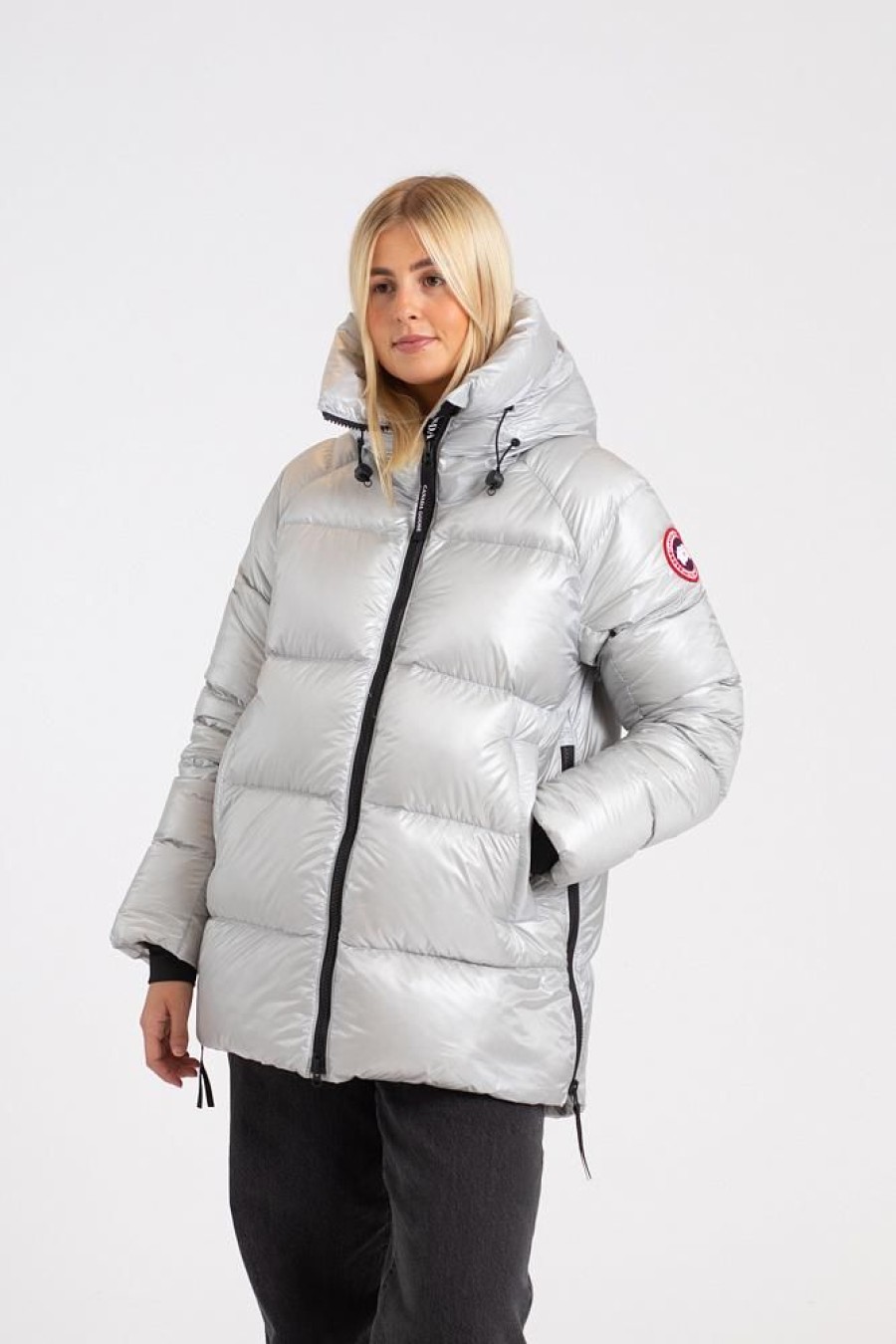 Dame Canada Goose Jakker | Cypress Puffer Silverbirch