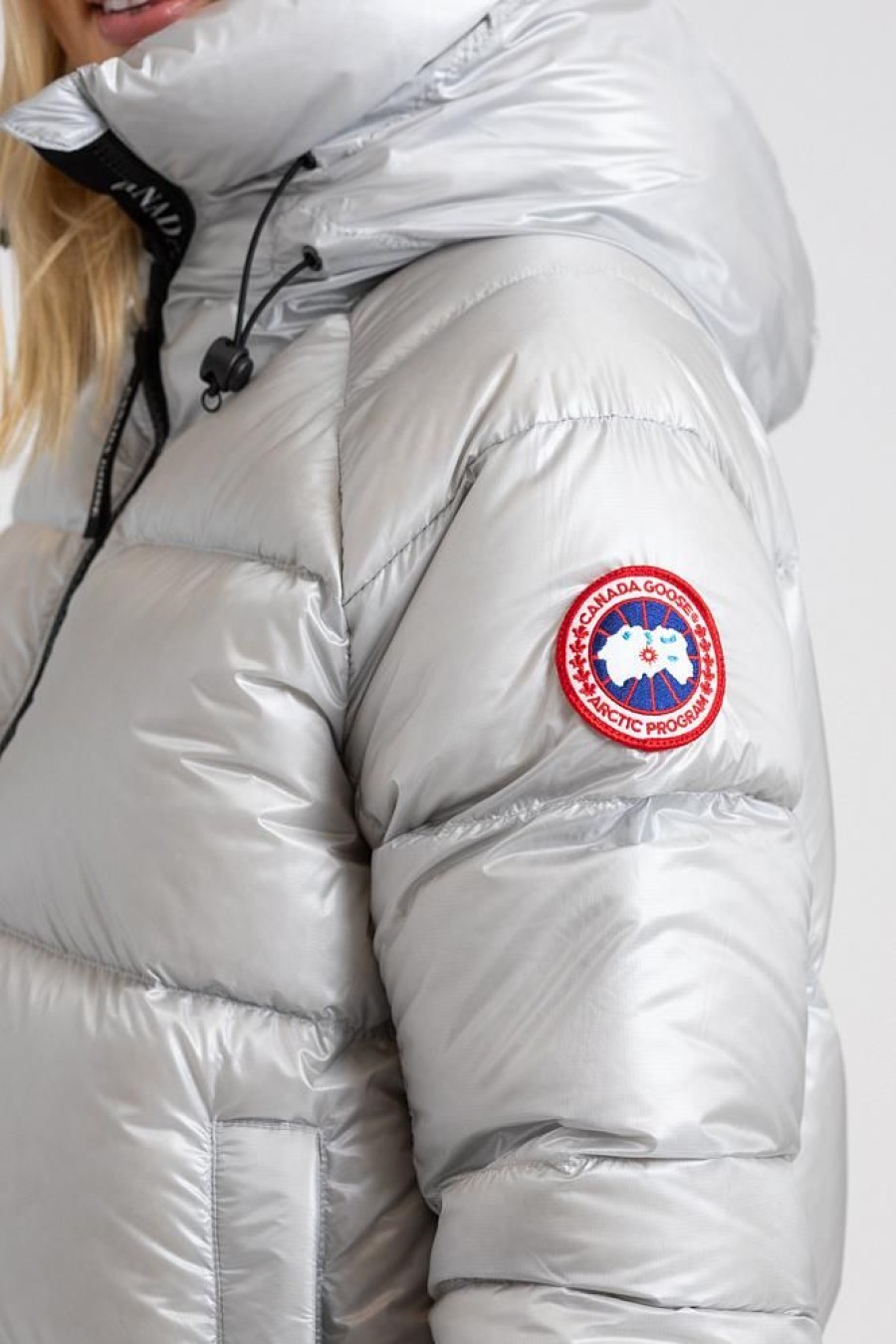 Dame Canada Goose Jakker | Cypress Puffer Silverbirch