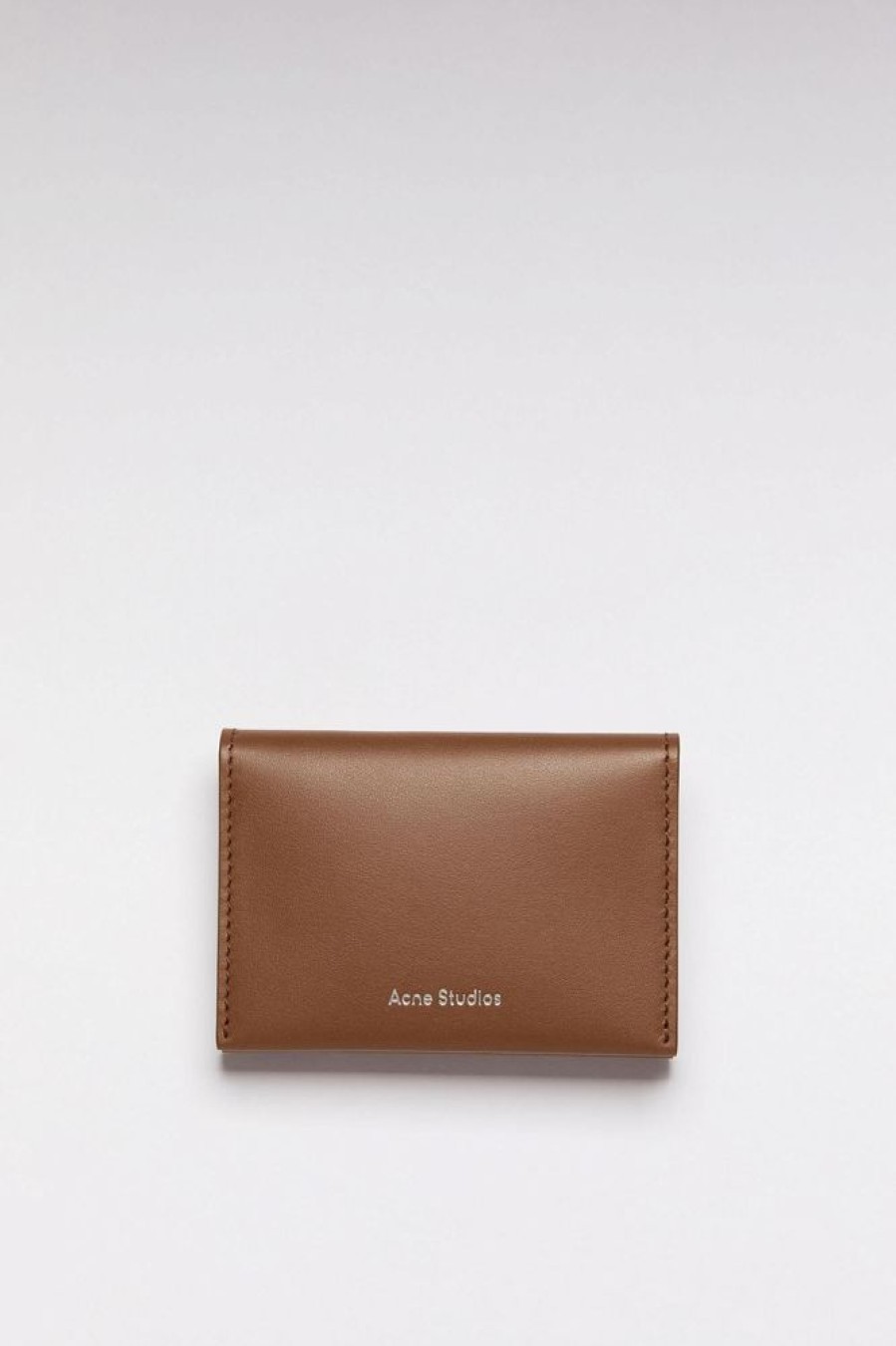 Herre Acne Studios Lommeboker | Folded Card Holder Camel Brown Fn-Ux-Slgs000104