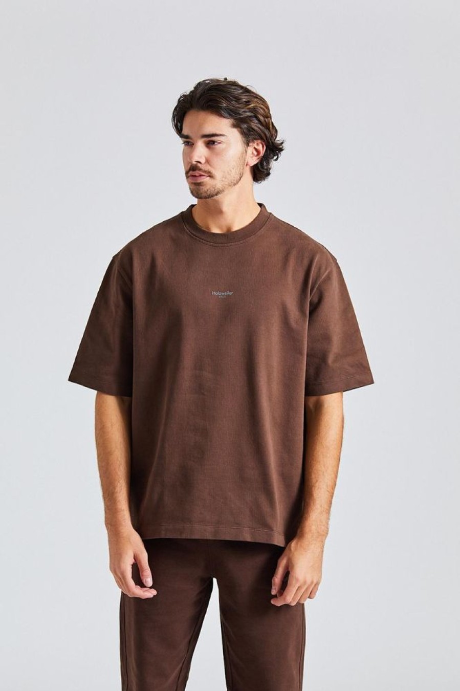 Herre Holzweiler T-Skjorter | Ranger Oslo Tee Dk Brown