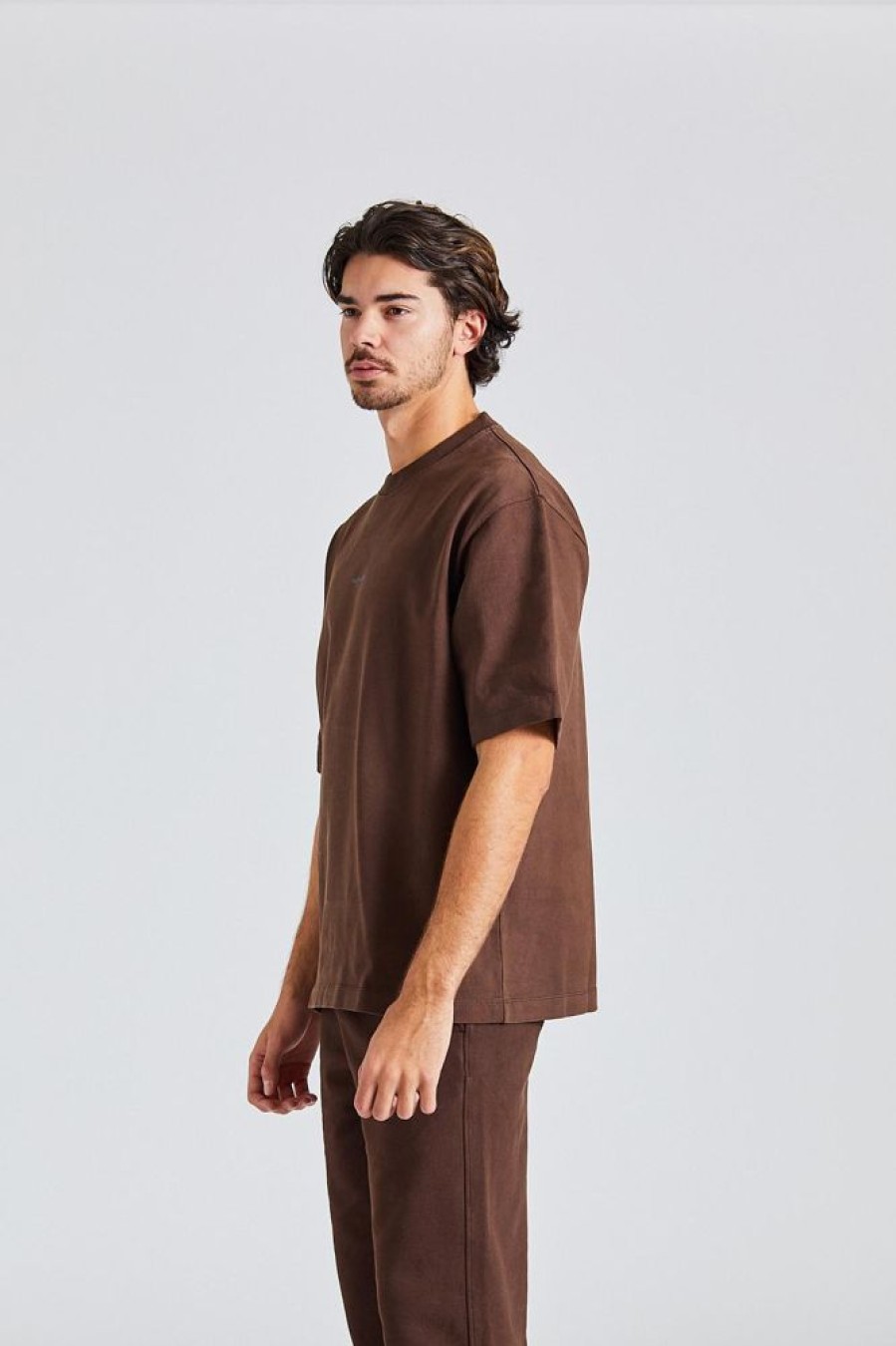 Herre Holzweiler T-Skjorter | Ranger Oslo Tee Dk Brown