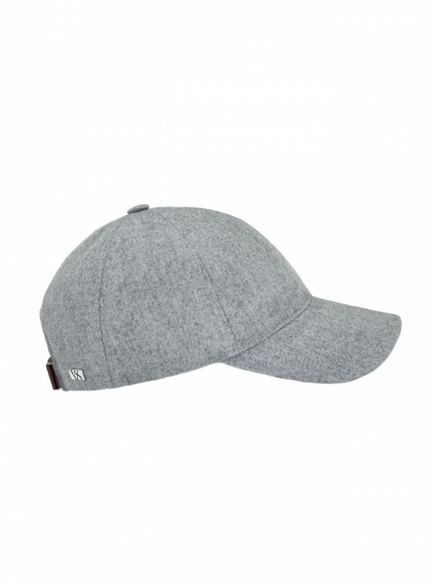 Herre Varsity Headwear Capser | Sterling Grey Wool Soft Front