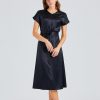 Dame JOSEPH Kjoler | Dauphine Dress Silk Satin Black