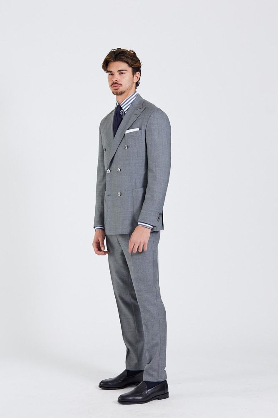 Herre Onesto Dresser | Vicenza Prato Suit Grey Melange