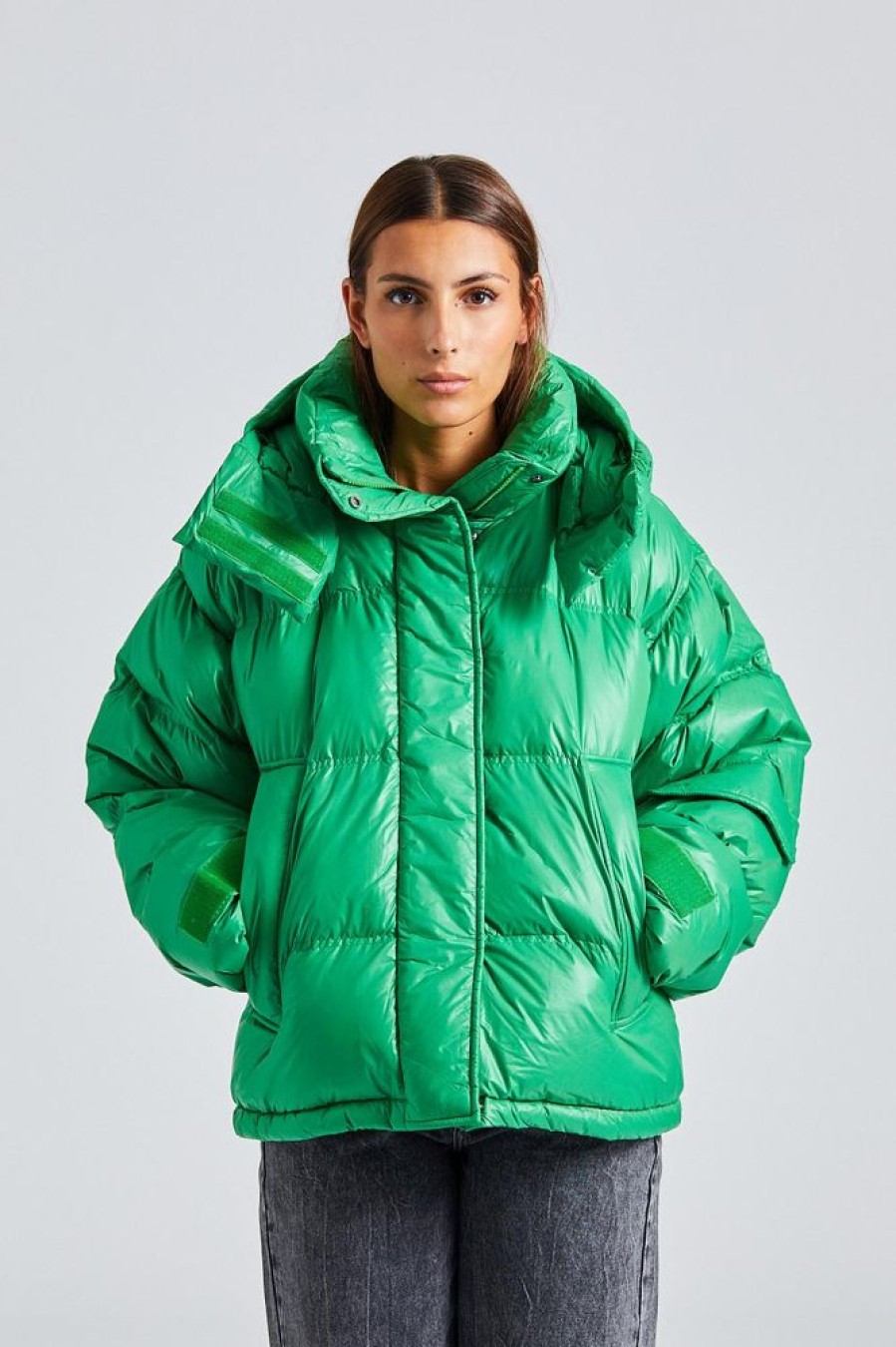 Dame Holzweiler Jakker | Steilia Short Down Jacket Green