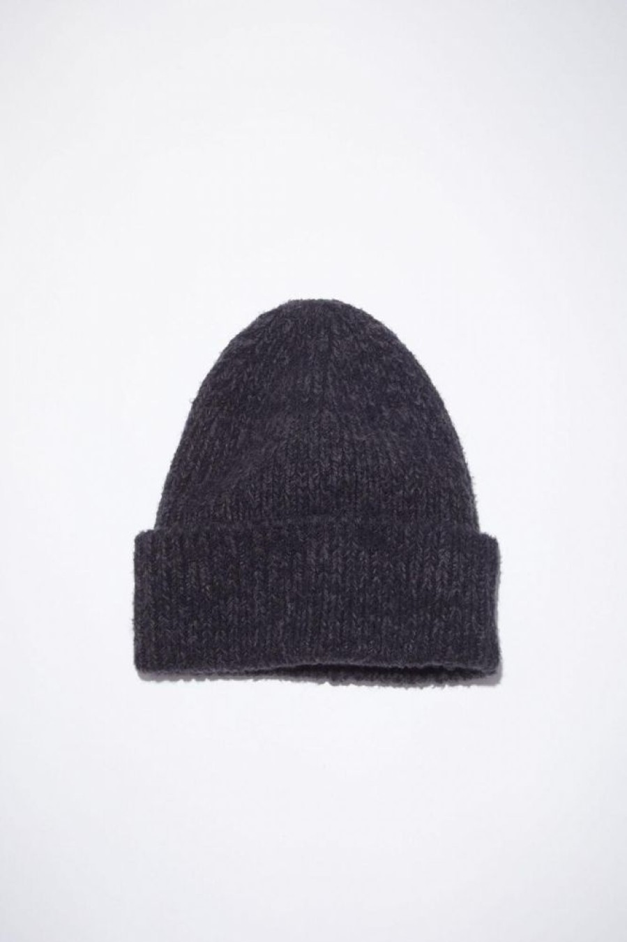 Dame Acne Studios Luer Og Panneband | Wool Blend Beanie Used Black Fn-Ux-Hats000143