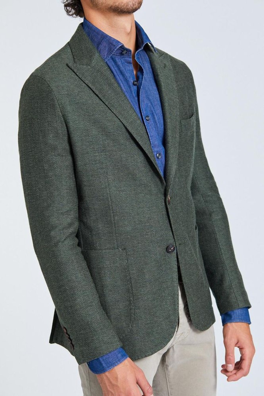 Herre BARBA Blazere | Jacket Dynamic Green