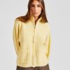 Dame Holzweiler Cardigans | Tine Fluffy Cardigan Lt Yellow