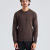 Herre Onesto Gensere | Merino Roundneck Brown Mel