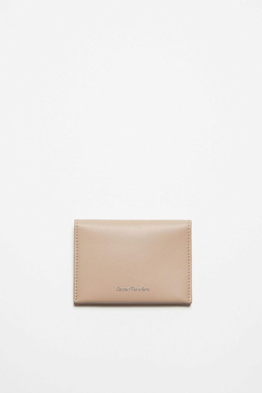 Herre Acne Studios Lommeboker | Folded Leather Wallet Taupe Beige Fn-Ux-Slgs000255