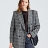 Dame Filippa K Blazere | Double Breasted Check Blazer Grey