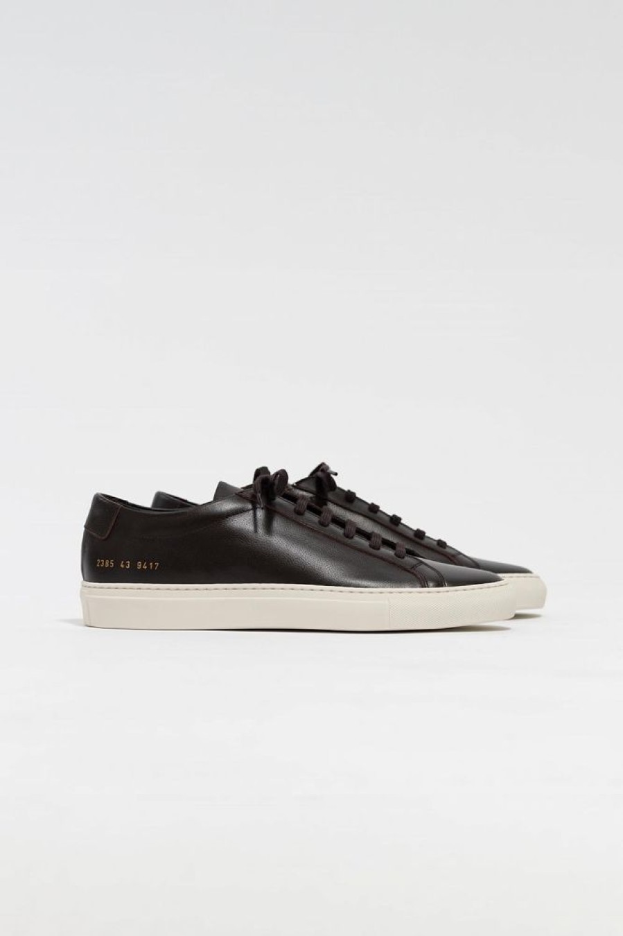 Herre Common Projects Skinnsko | Original Achilles Contrast Sole 2385 Dark Brown