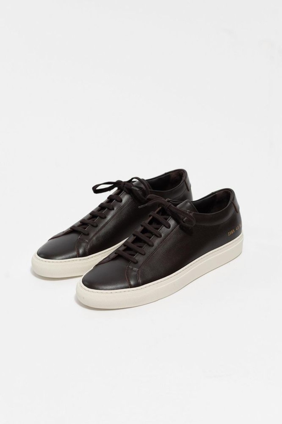 Herre Common Projects Skinnsko | Original Achilles Contrast Sole 2385 Dark Brown