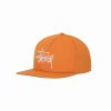 Herre Stüssy Capser | Basic Strapback Cap Orange