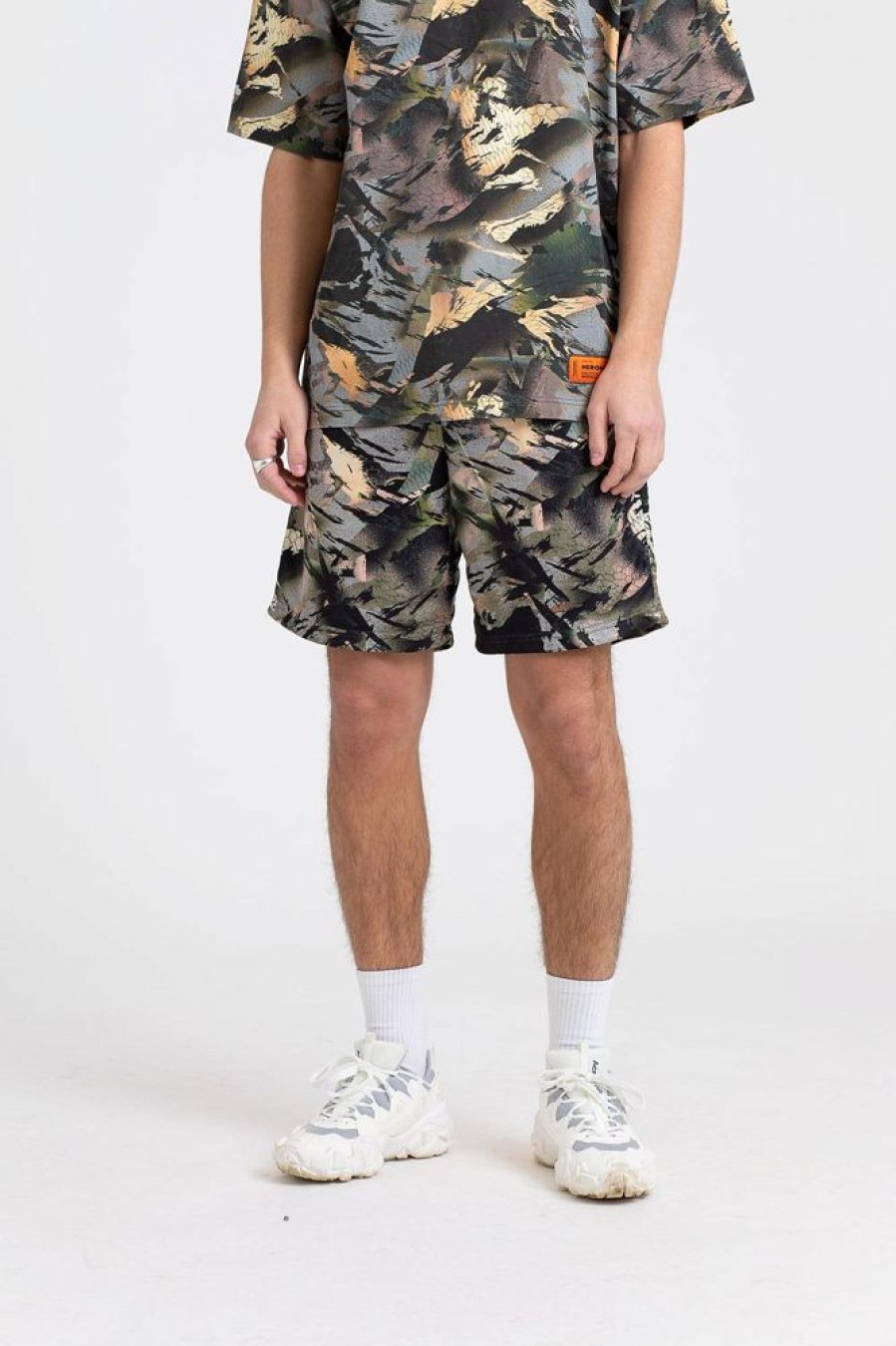 Herre HERON PRESTON Shorts | Dry Fit Shorts Camou Green