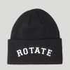 Dame ROTATE Birger Christensen Luer Og Panneband | Classic Logo Beanie Black