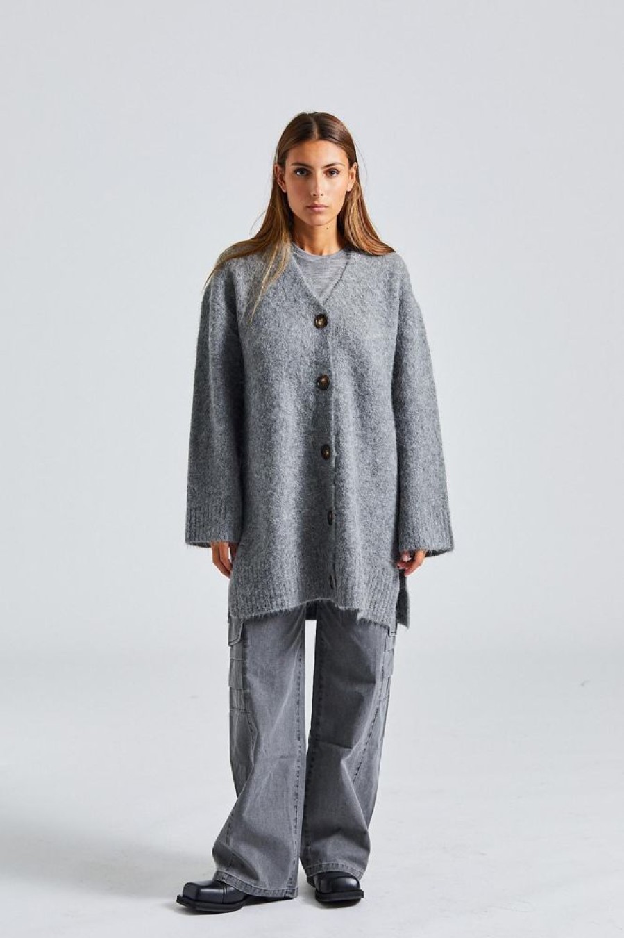 Dame Holzweiler Bukser | Betatol Trousers Dk Grey