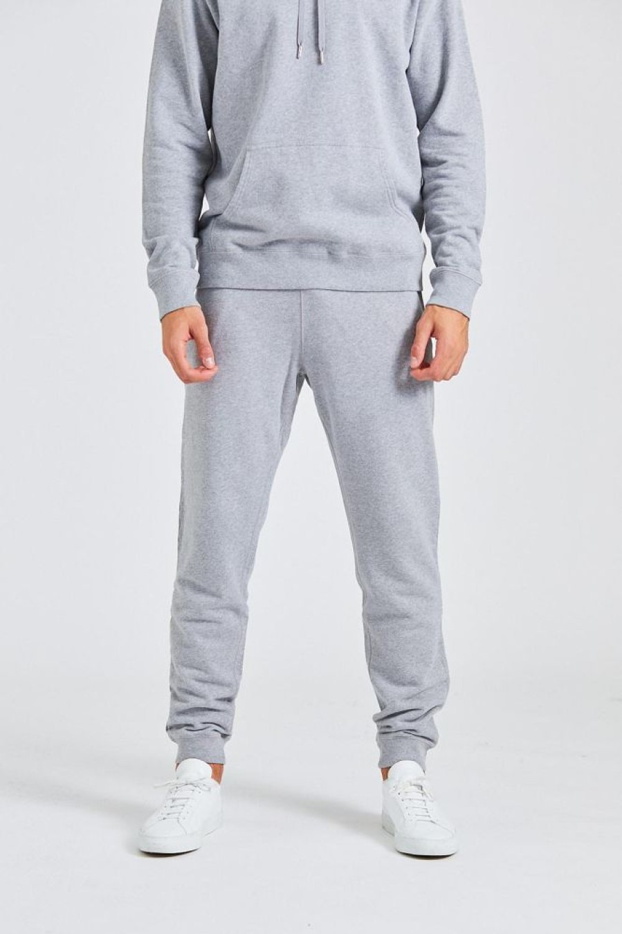 Herre SUNSPEL Bukser | Loopback Track Pant Grey Melange