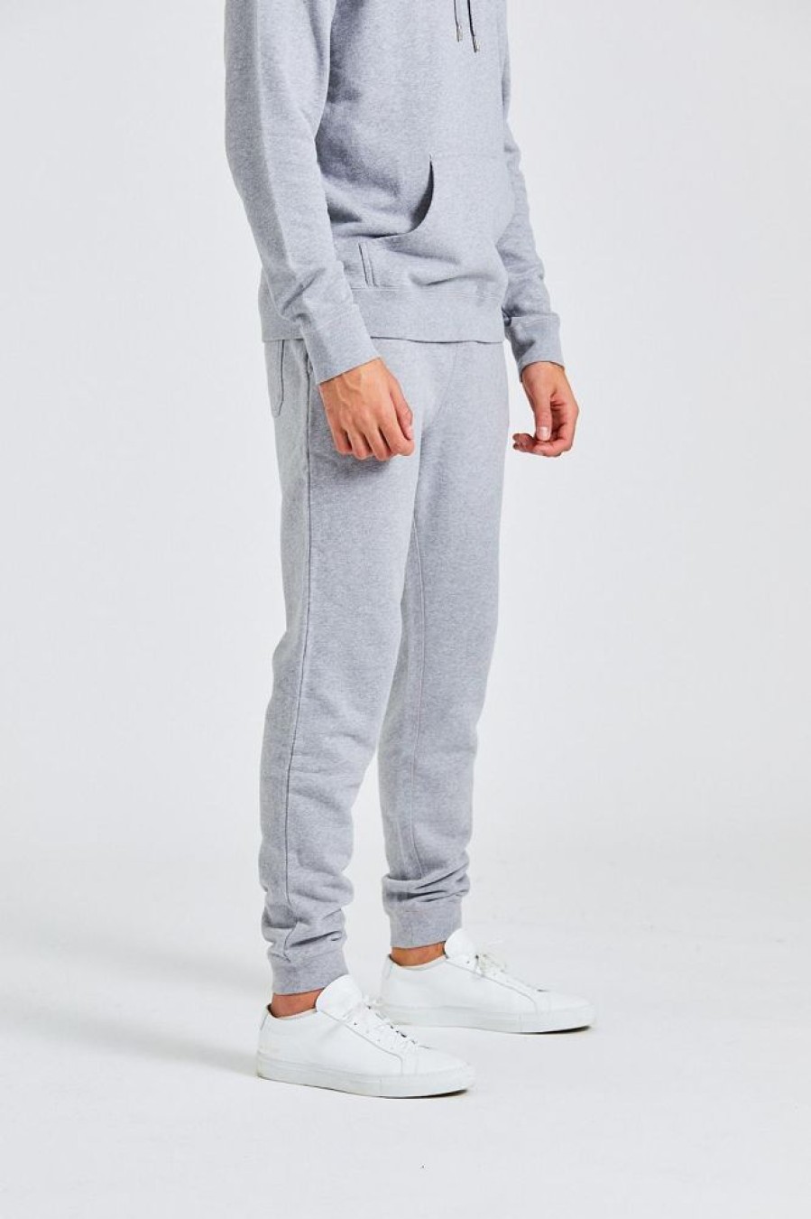 Herre SUNSPEL Bukser | Loopback Track Pant Grey Melange