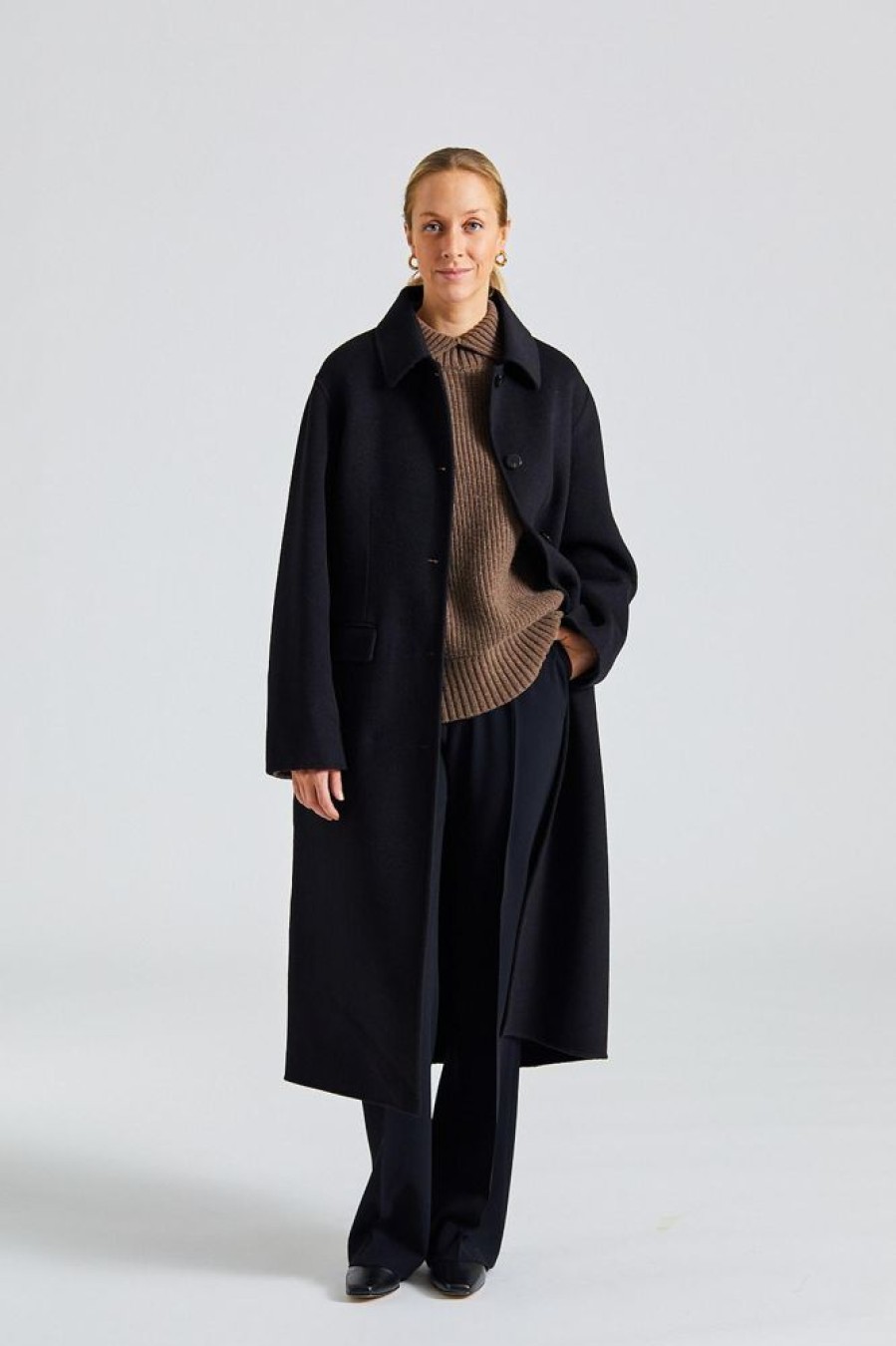 Dame Holzweiler Kaper | Felsa Wool Coat Black