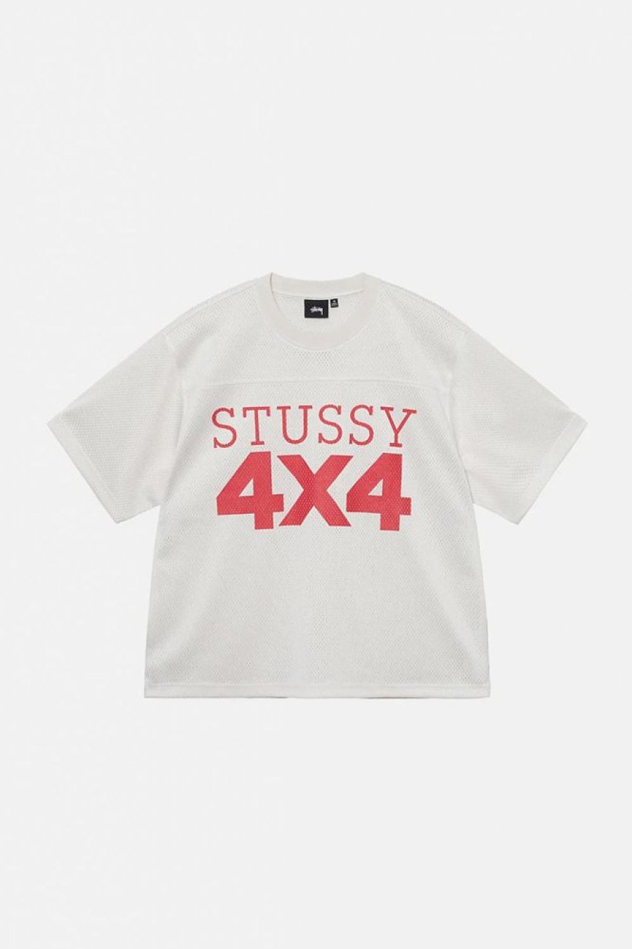 Herre Stüssy T-Skjorter | 4X4 Mesh Football Jersey Bone