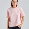 Dame Acne Studios T-Skjorter | T-Shirt Stamp Logo Pale Pink Fn-Wn-Tshi000636