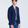 Herre LARDINI Cardigans | Knit Jacket Cotton Navy