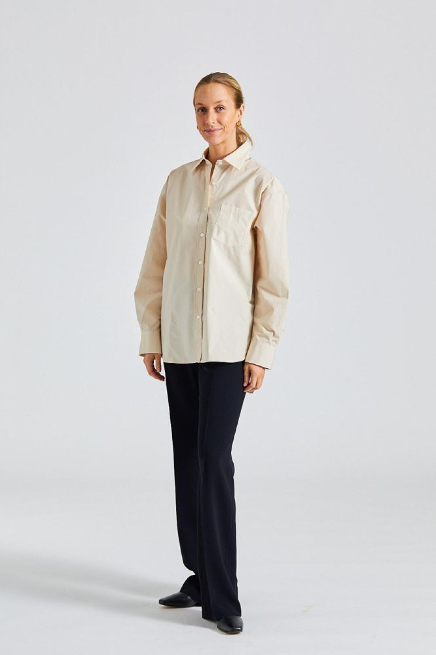 Dame Filippa K Skjorter Og Bluser | Sammy Shirt Light Beige