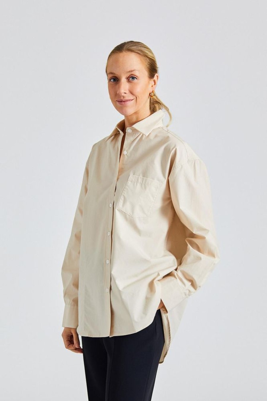 Dame Filippa K Skjorter Og Bluser | Sammy Shirt Light Beige