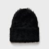 Dame Toteme Luer Og Panneband | Alpaca Knit Beanie Black