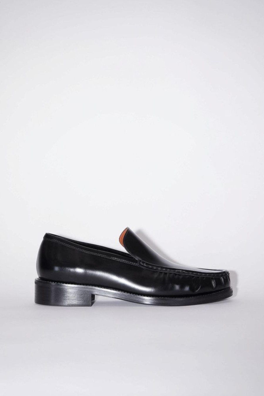 Herre Acne Studios Loafers | Leather Loafers Black Fn-Mn-Shoe000212