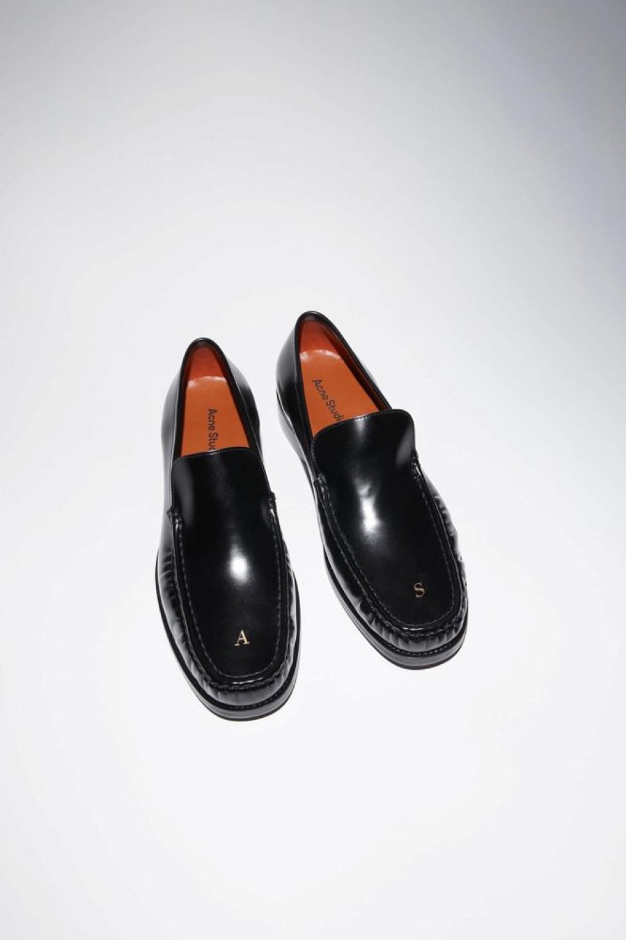 Herre Acne Studios Loafers | Leather Loafers Black Fn-Mn-Shoe000212