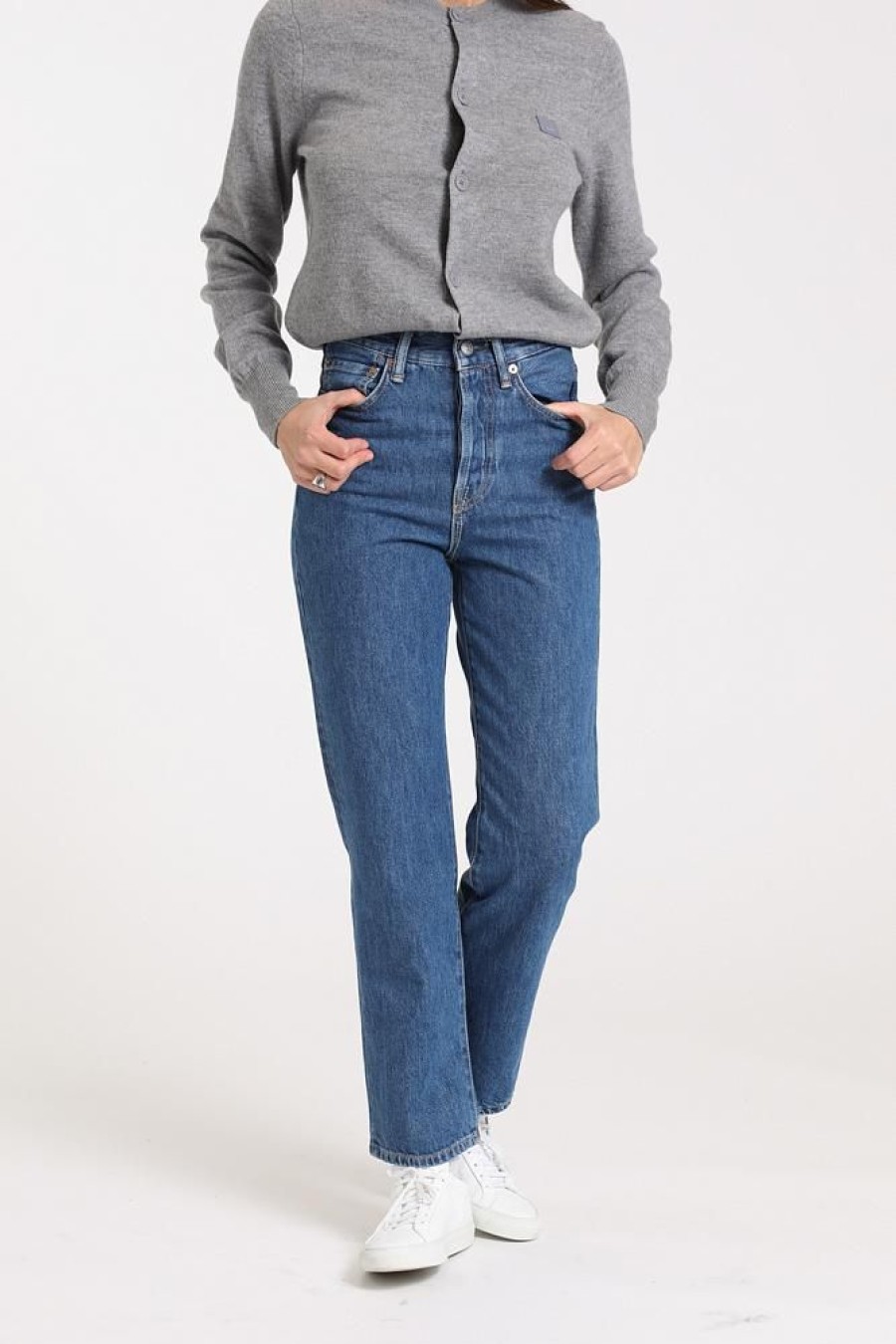 Dame Acne Studios Jeans | Mece Dark Blue Trash